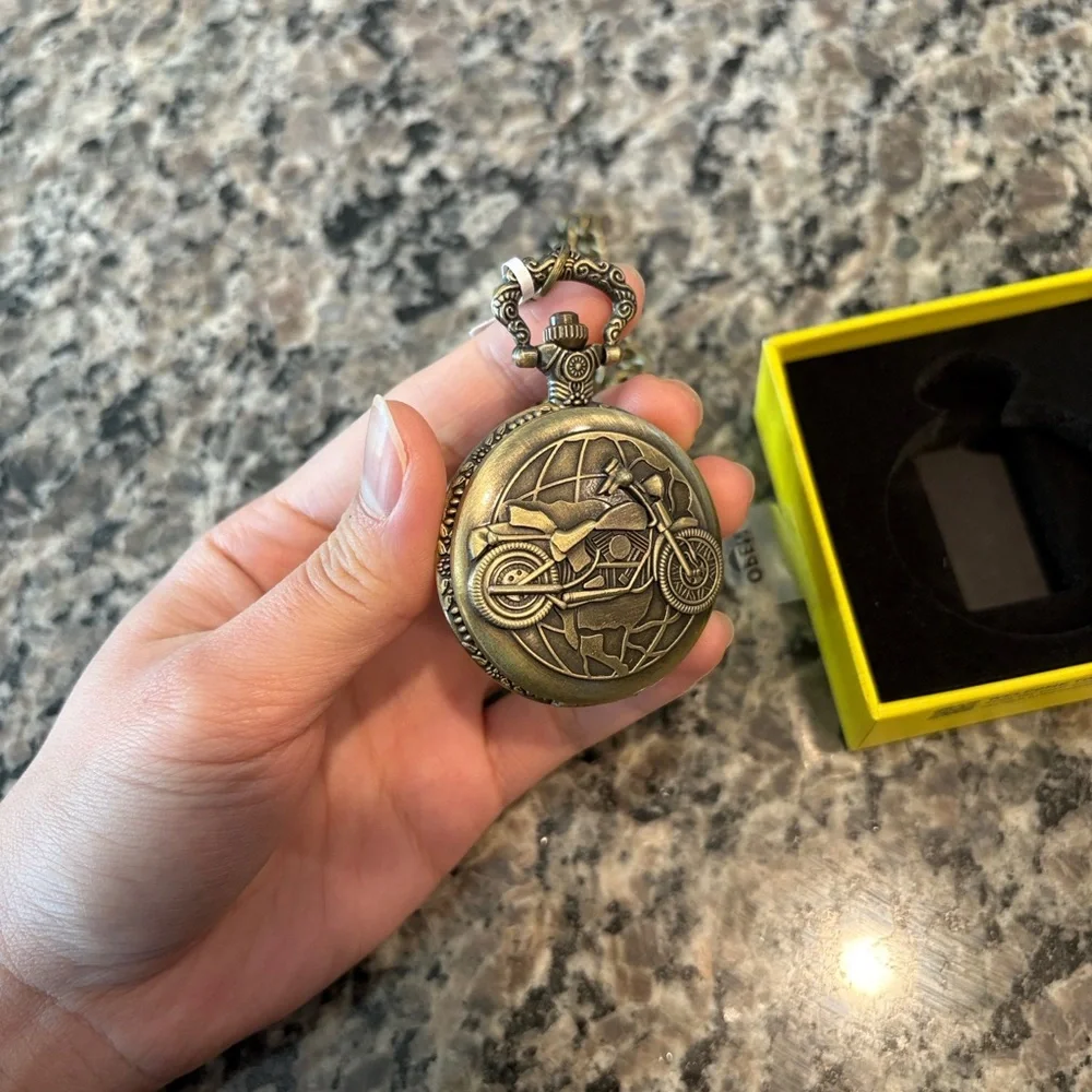 Invicta Motorcycle Men's Pocket Watch - 47mm, Bronze NWT